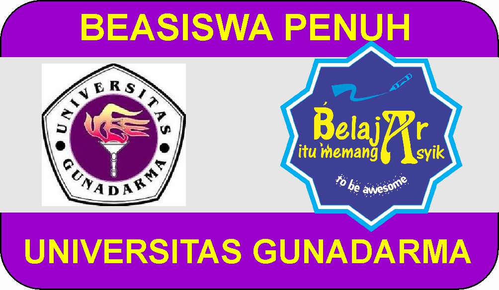 BEASISWA PENUH UNIVERSITAS GUNADARMA - Belajar Asyik